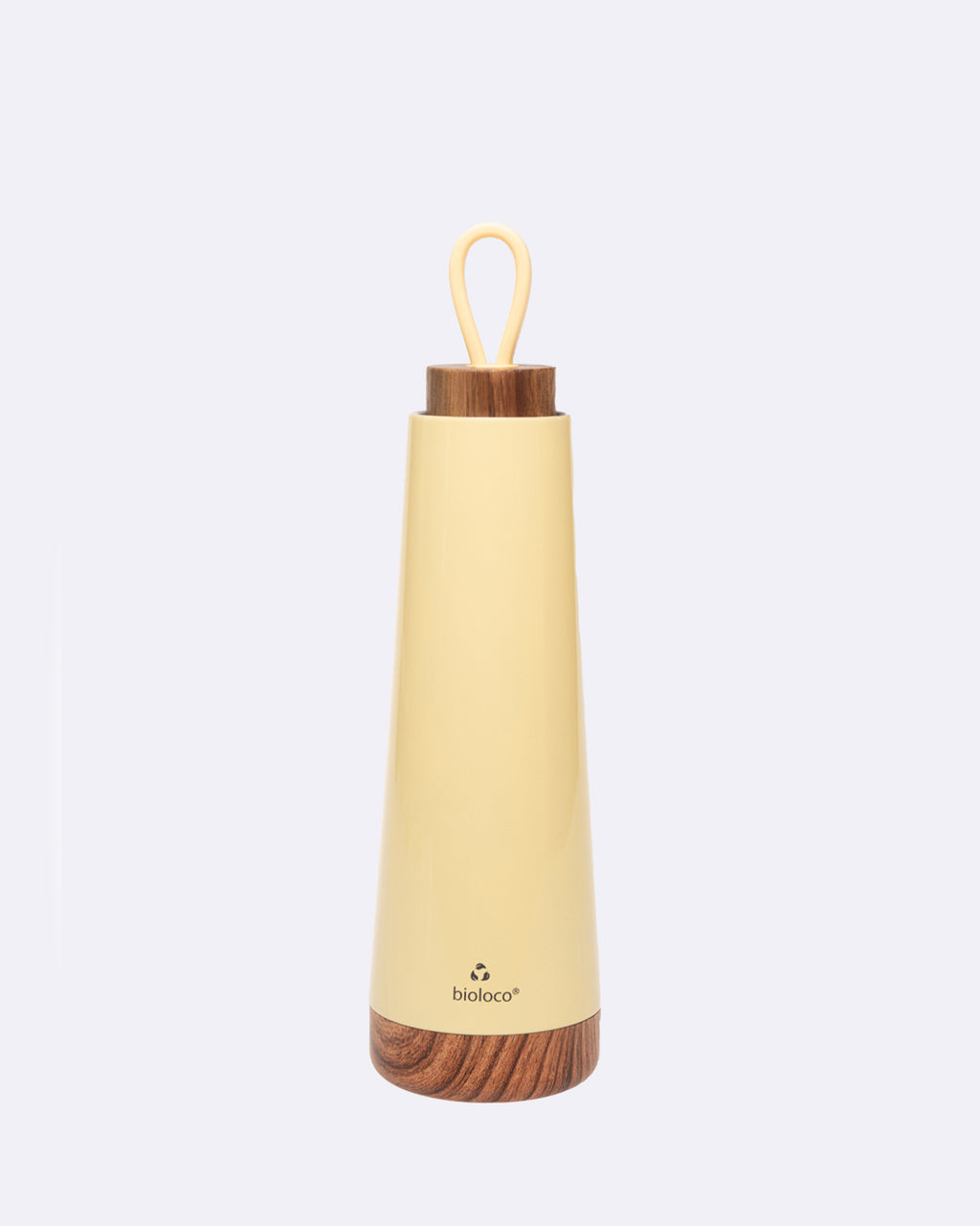 boucle bioloco jaune pastel