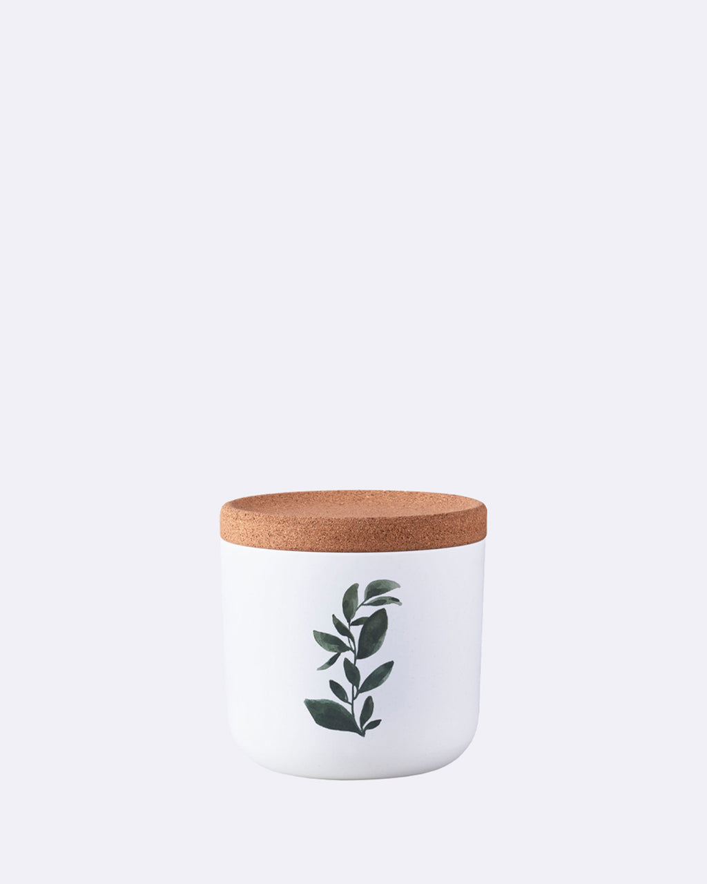 Conteneur de stockage - petites feuilles vertes