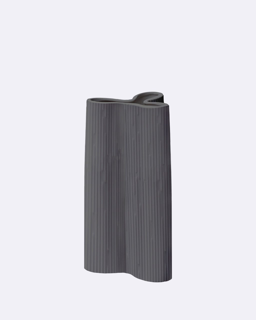 Vase en céramique en forme de larme - RUA céramique anthracite
