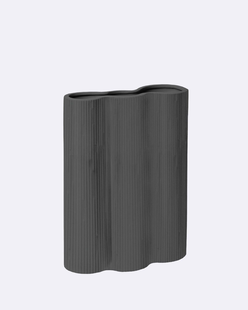 Keramik Vase waterfall - RUA anthracite ceramic