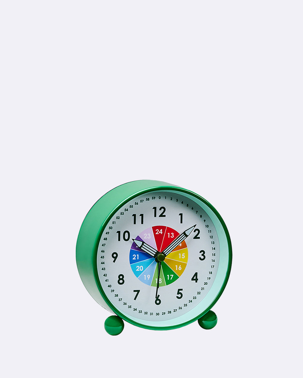 horloge d'apprentissage pour enfants haricot vert