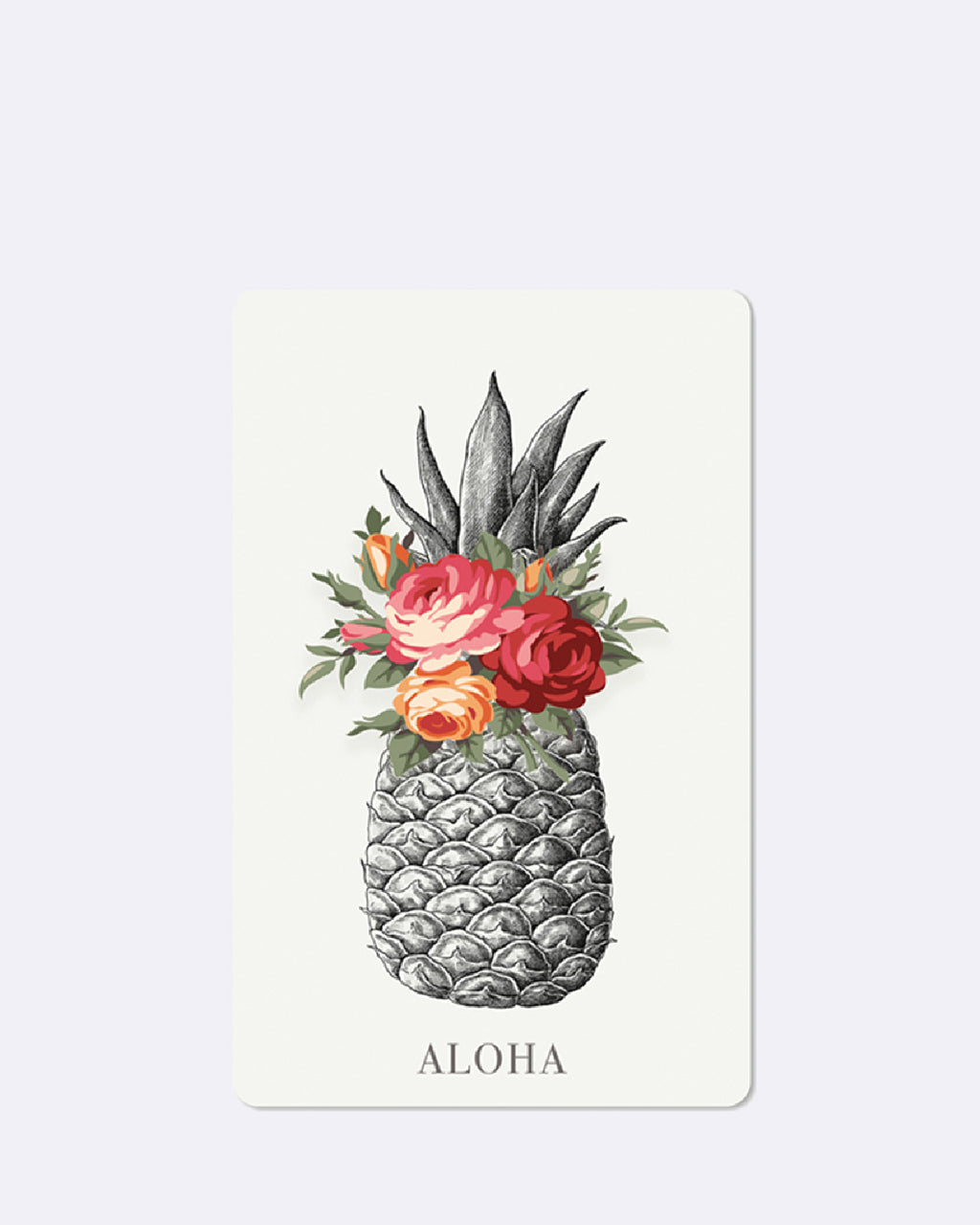 Mini cartes postales Ananas