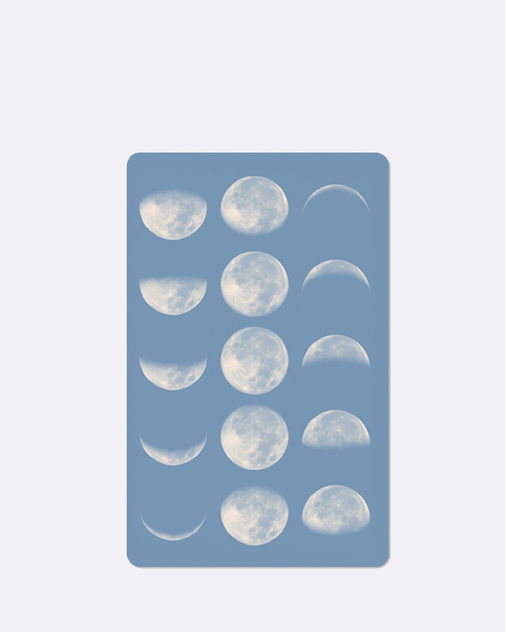 Mini cartes postales - Phases de la Lune bleue