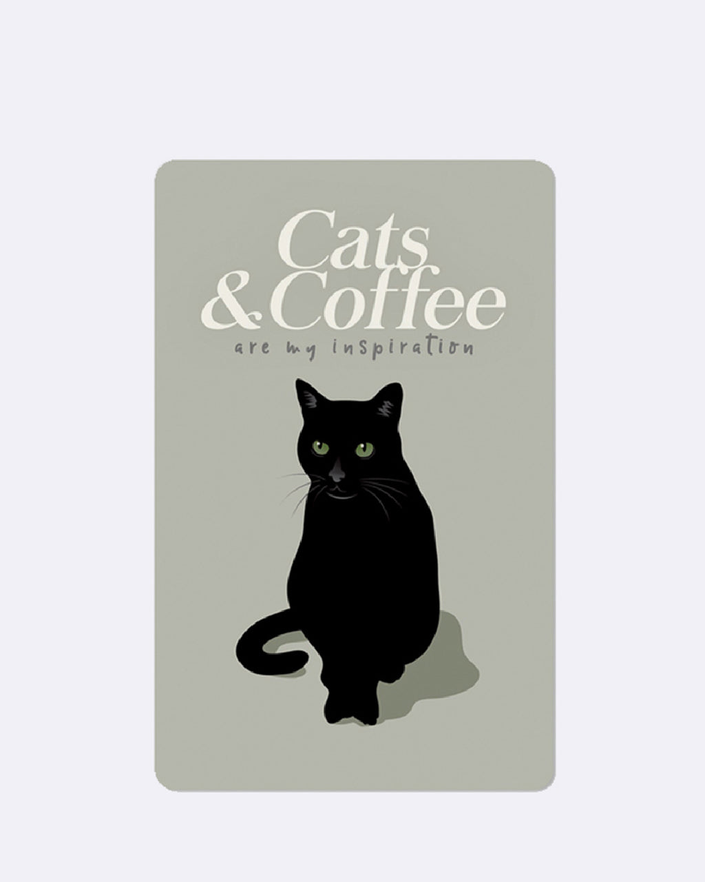 Mini cartes postales - Chats et café