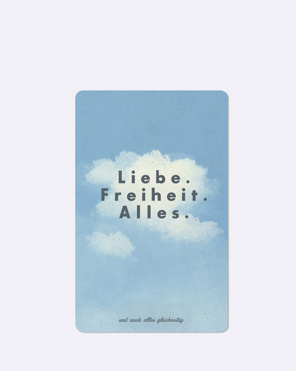 Mini cartes postales Amour et liberté