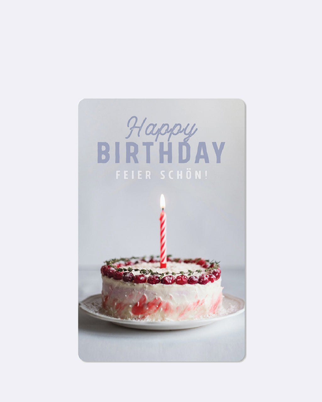 Mini Postkarten - Birthday candle