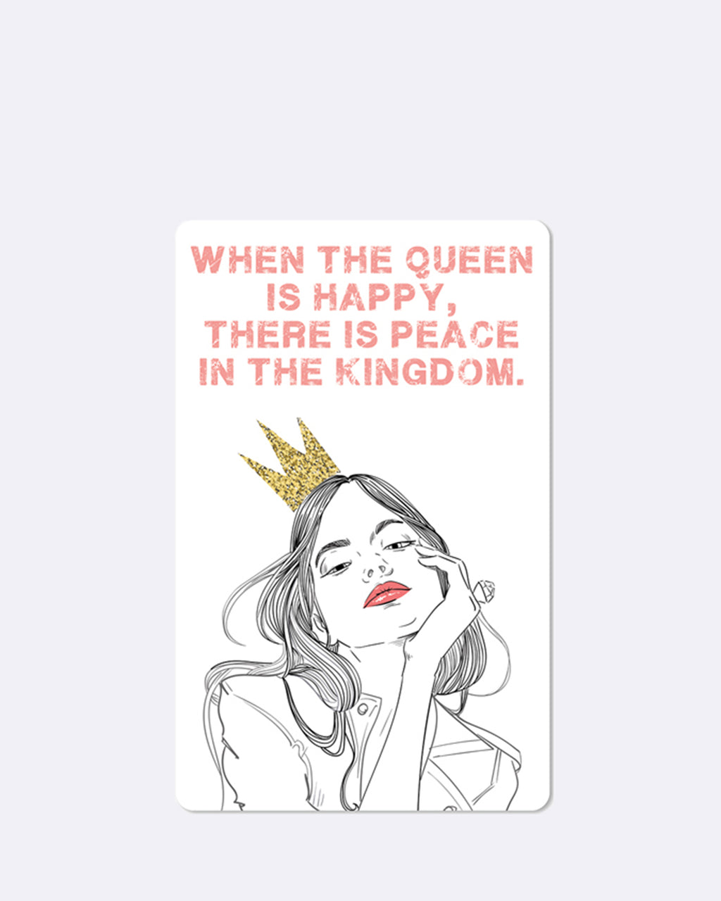 Mini Postkarten Queen