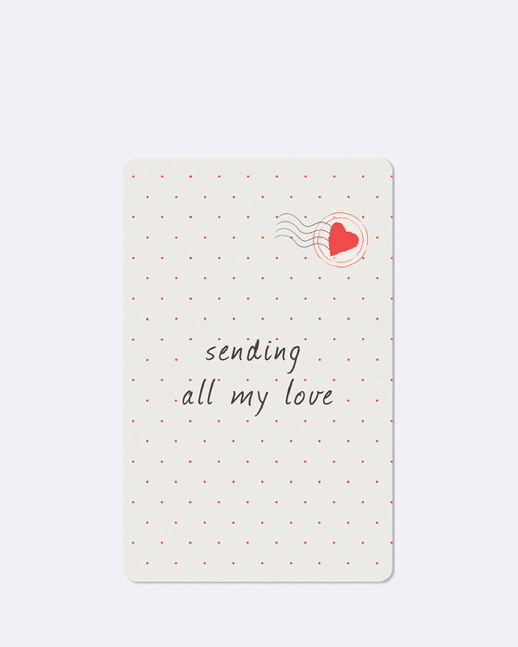 Mini cartes postales - j'envoie tout mon amour