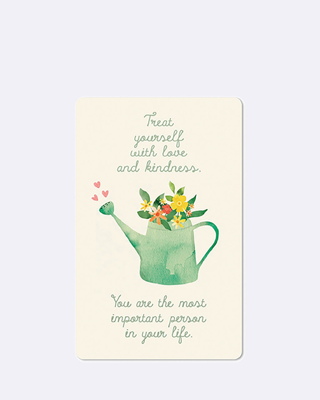 Mini Postkarten Treat yourself with love and kindess
