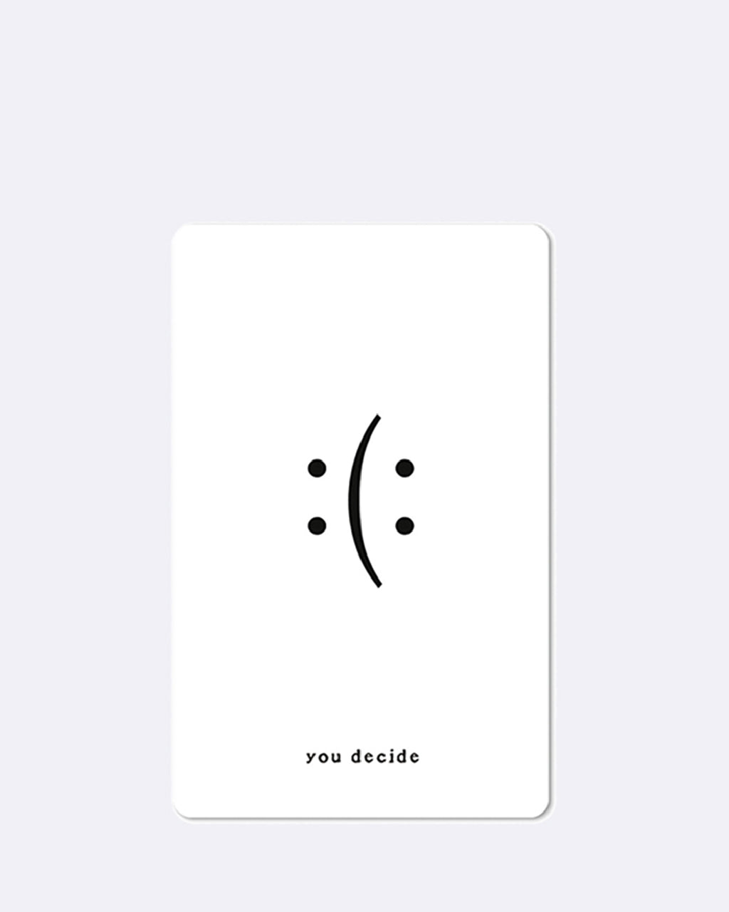 Mini cartes postales À vous de décider