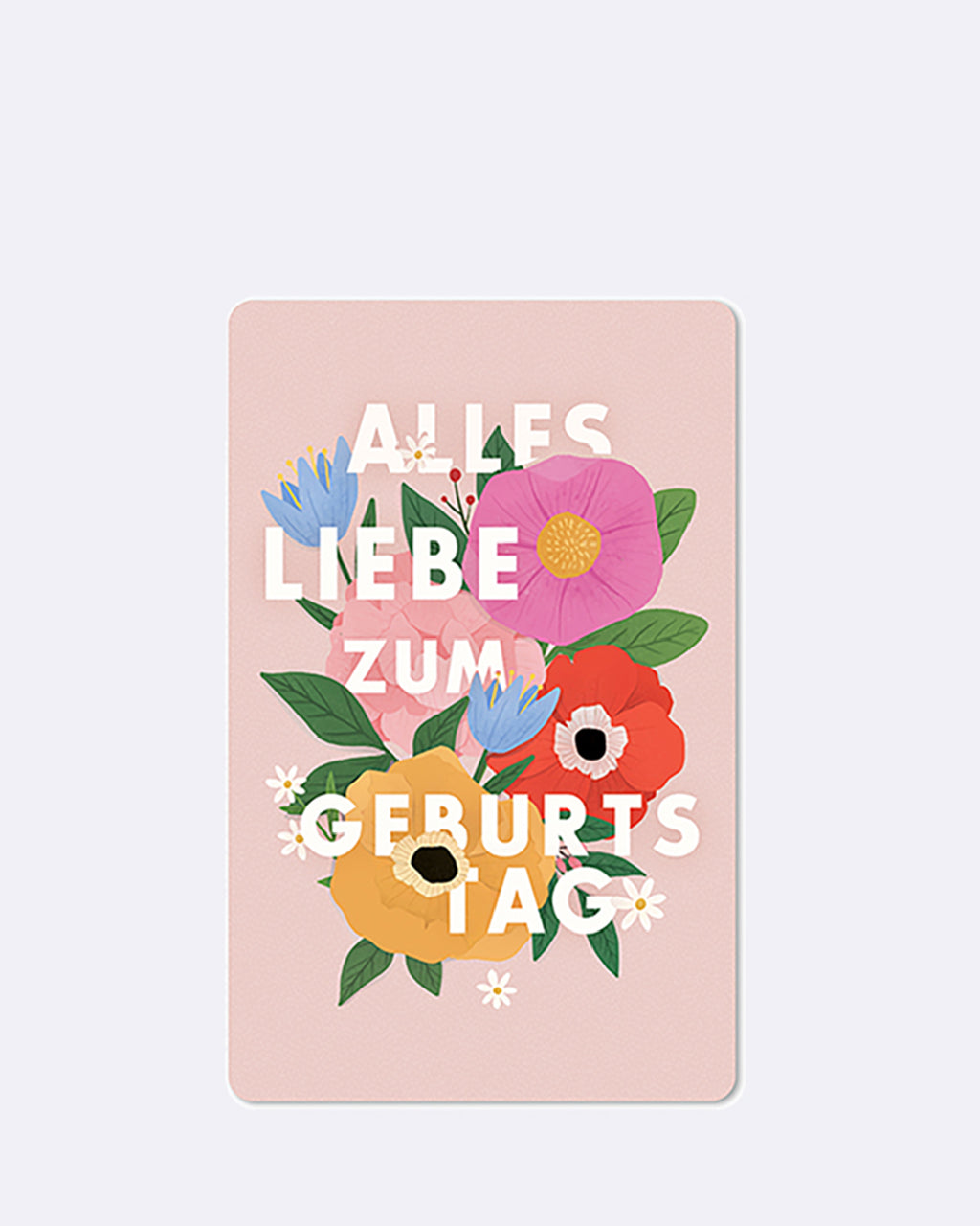 Mini Postkarten - Alles Liebe zum Geburtstag