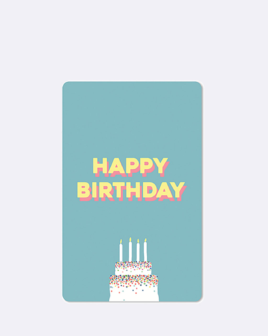 Mini Postkarten - Torte Happy Birthday