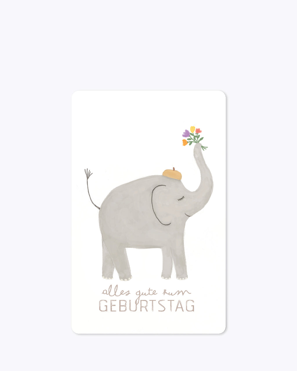 Mini Postkarten - Elefant Geburtstag