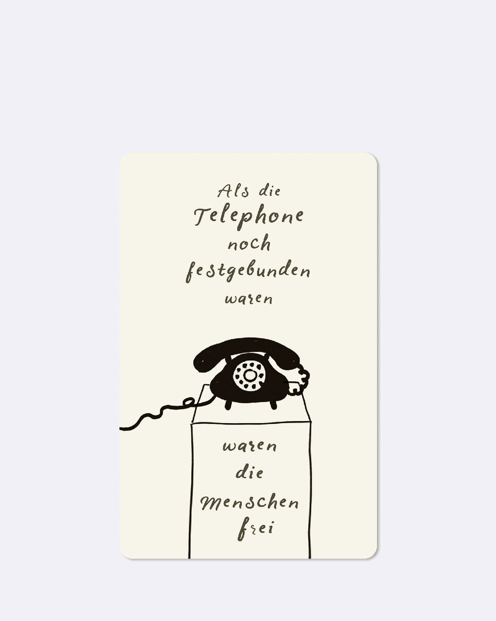 Mini Postkarten - Telefon