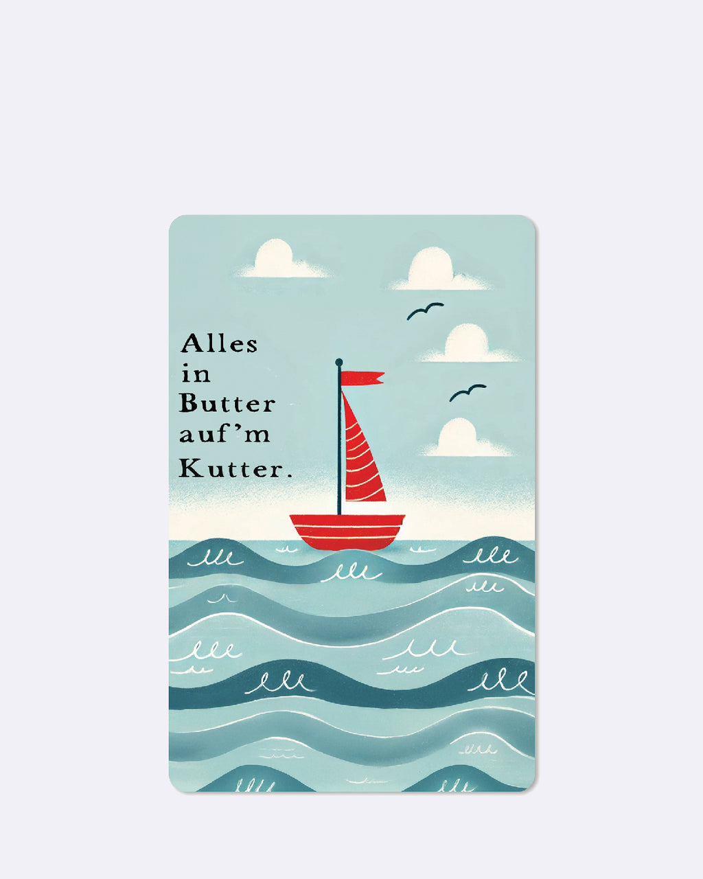 Mini cartes postales - Tout va bien sur le cutter