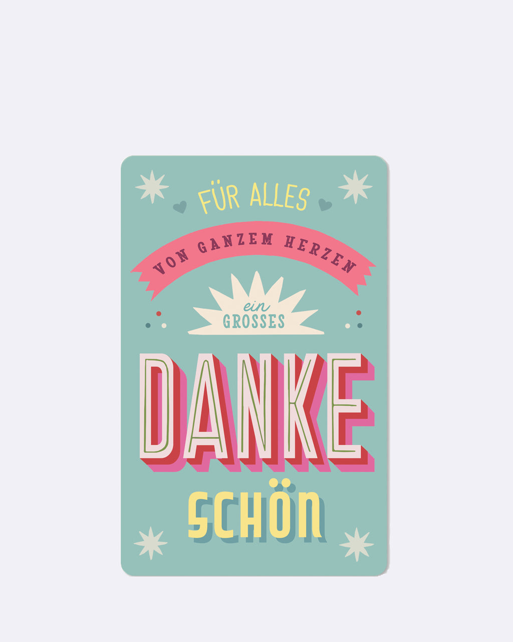 Mini cartes postales - un grand merci