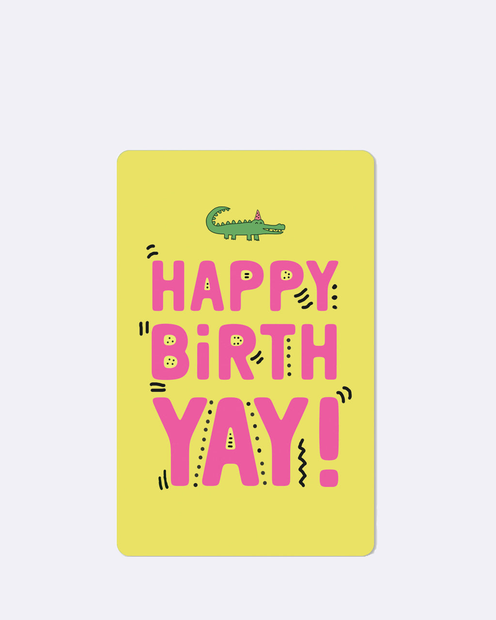 Mini cartes postales - Anniversaire du crocodile