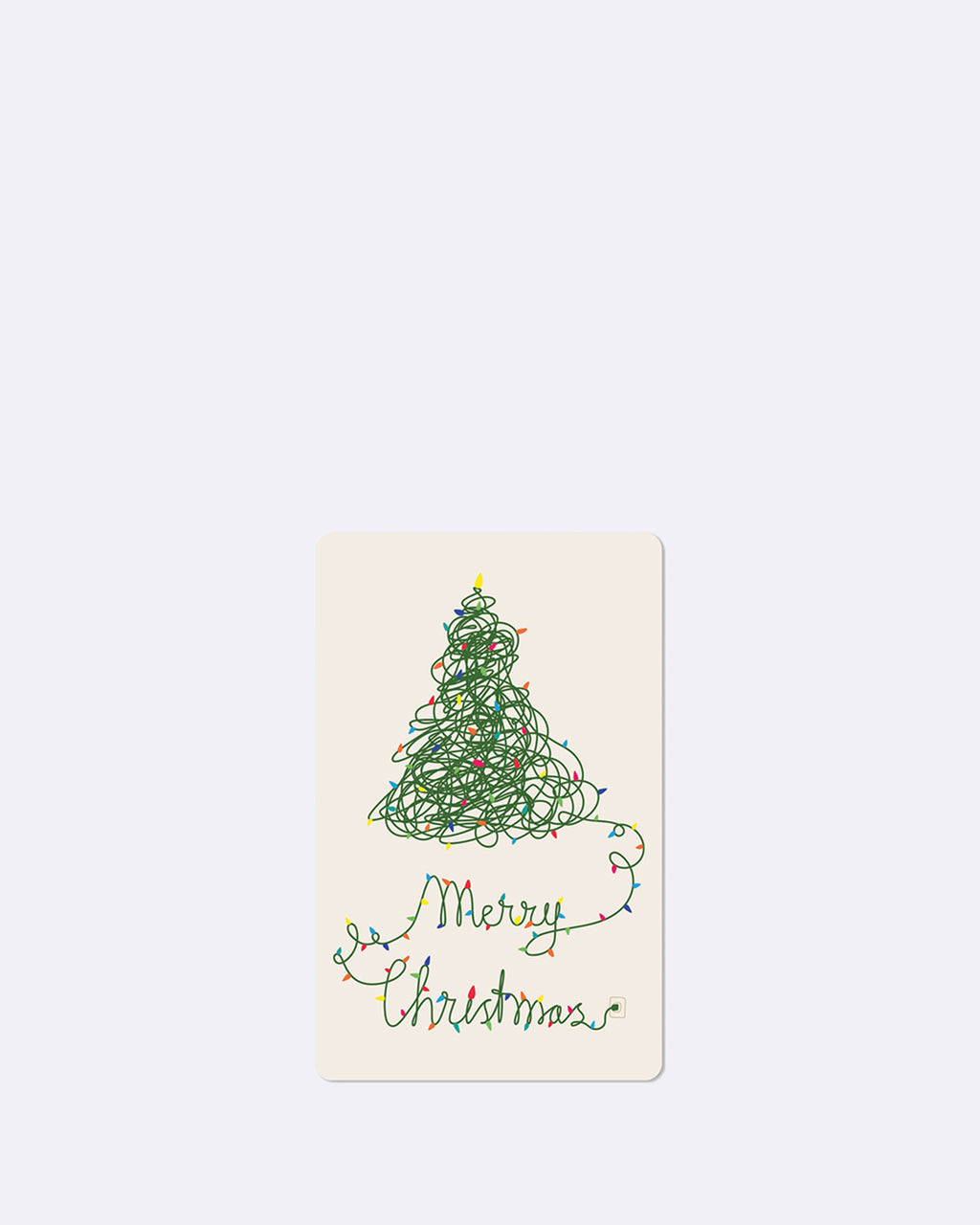 Mini cartes postales Lumière de Noël