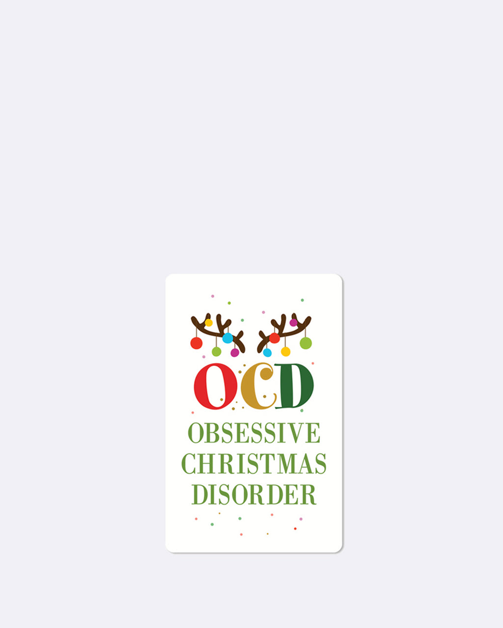 Mini-cartes postales Trouble obsessionnel de Noël