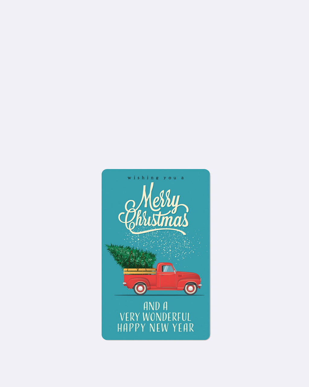 Mini cartes postales Voiture de Noël