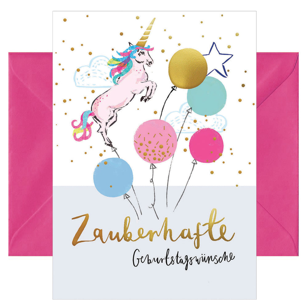 Doppelkarte Zauberhafte Geburtstagswünsche