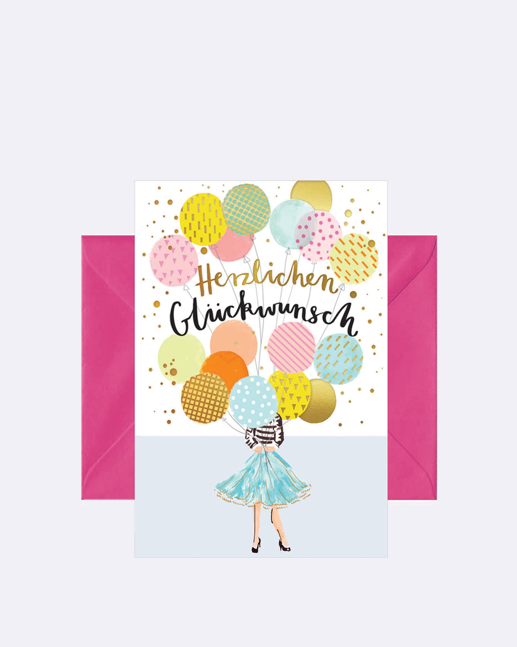 Doppelkarte Herzlichen Glückwunsch zum Geburtstag