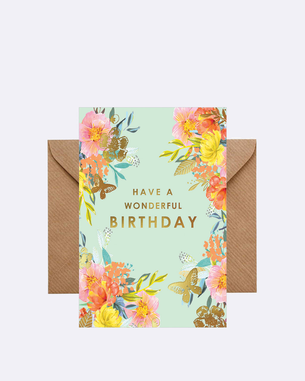 Carte double Passez un merveilleux anniversaire