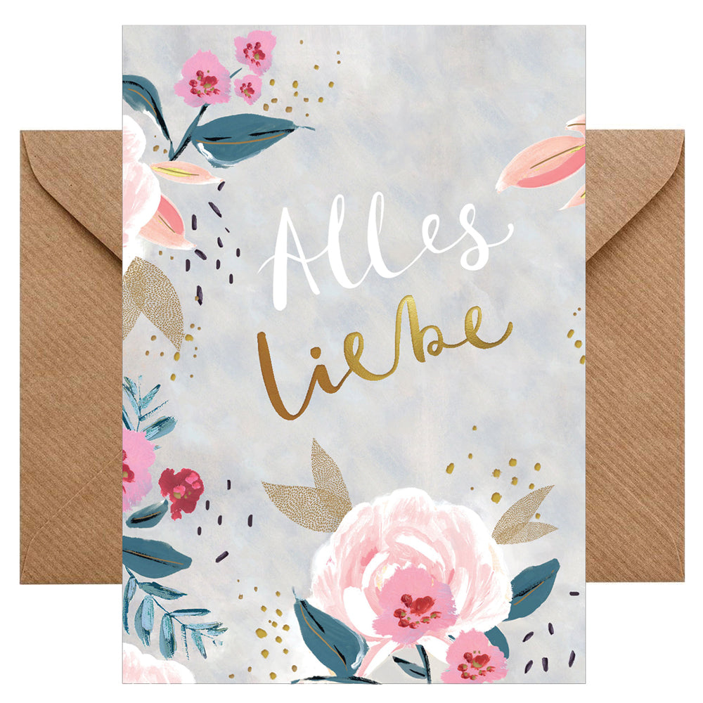 Doppelkarte Alles Liebe
