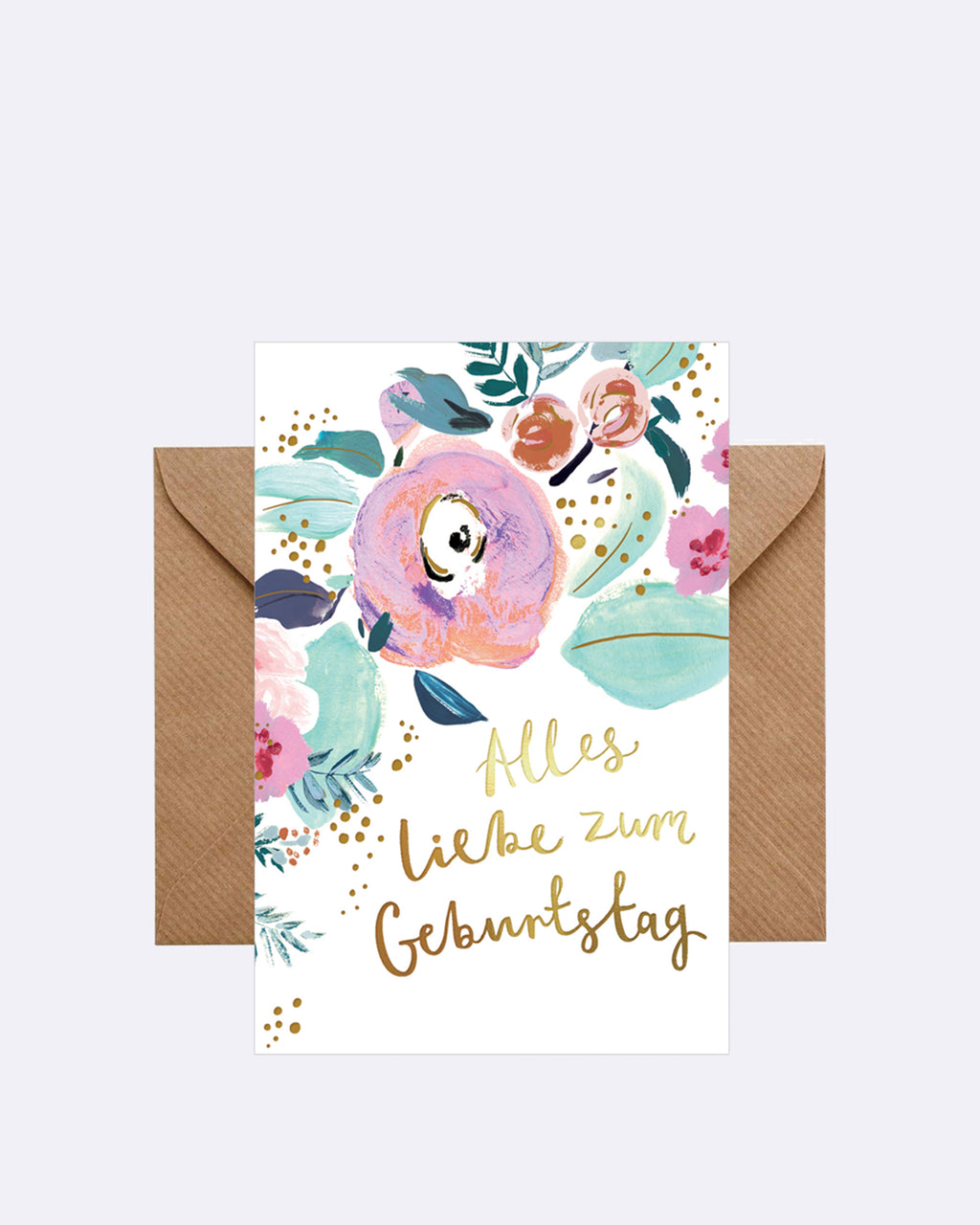 Doppelkarte Alles Liebe zum Geburtstag