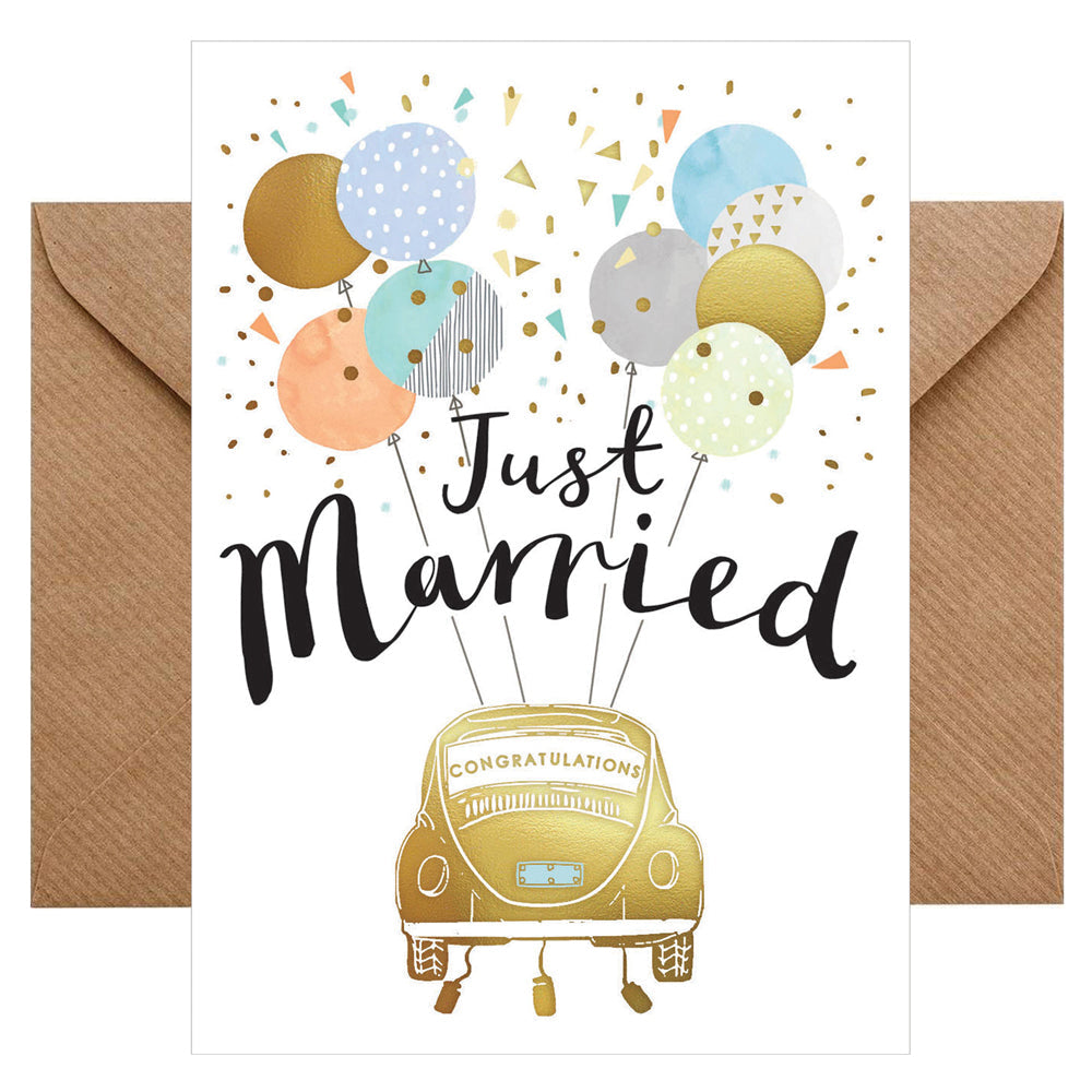 Doppelkarte - Just married