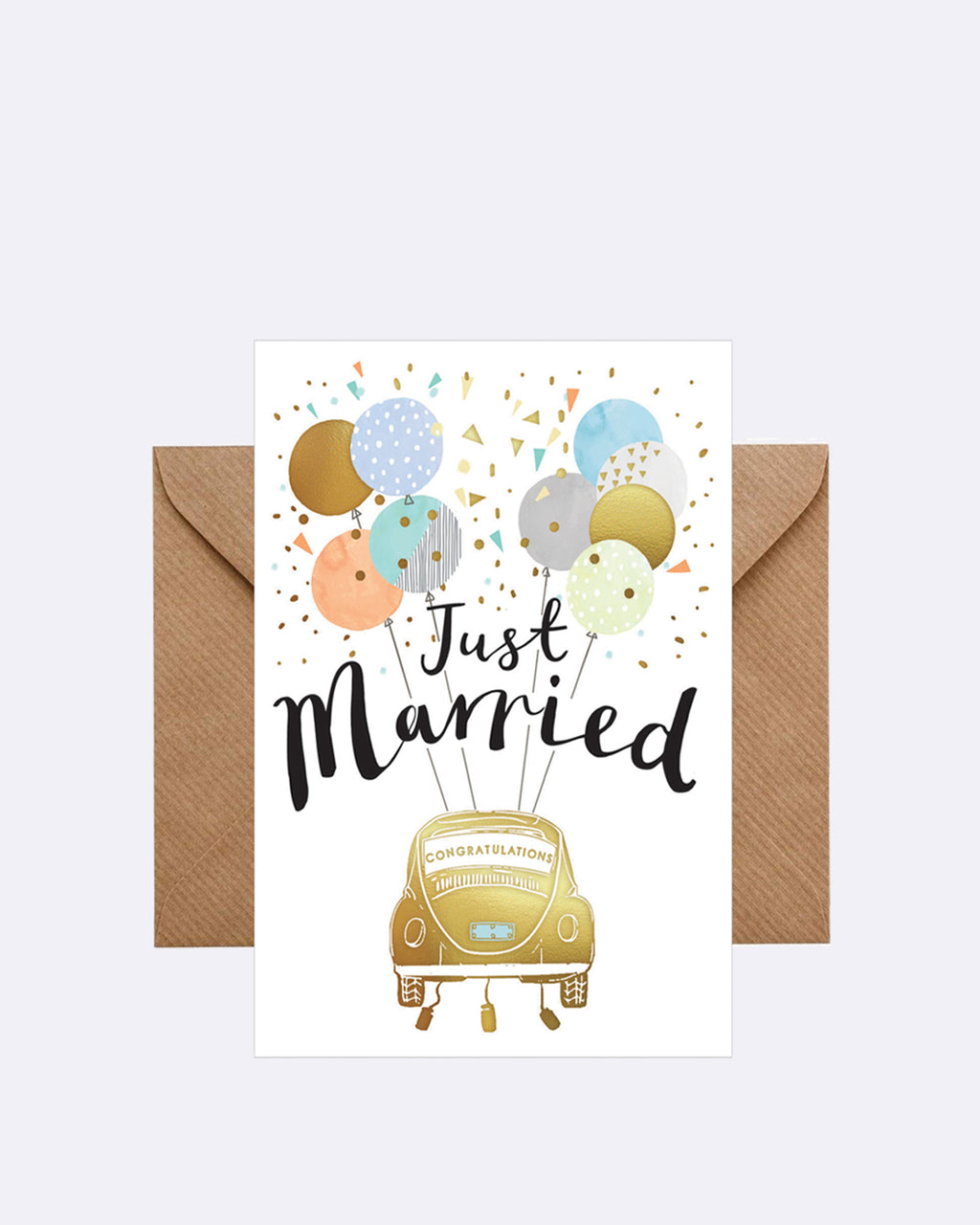 Doppelkarte - Just married