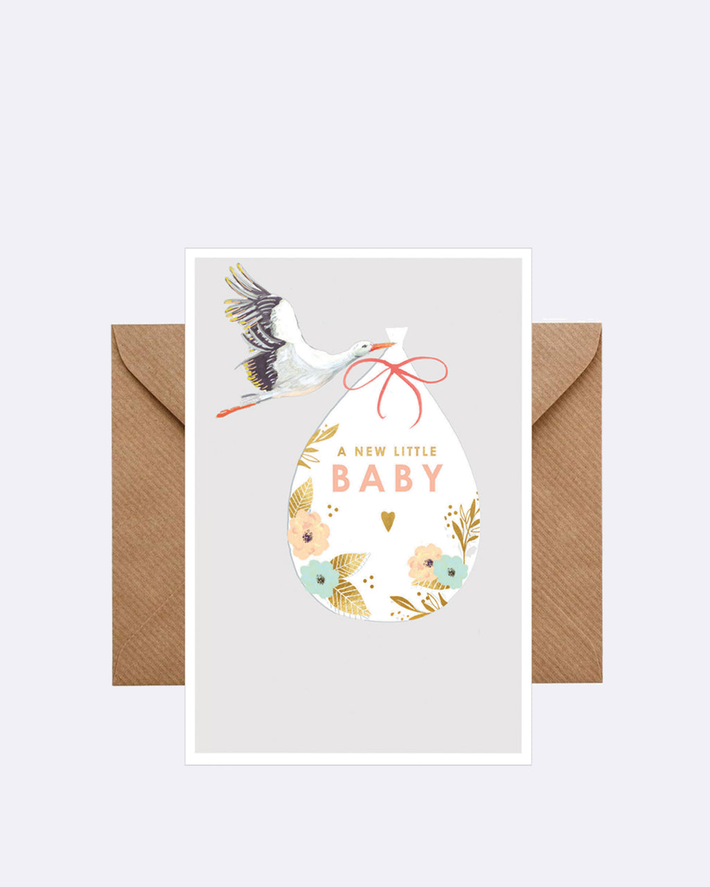 Double card - A new little baby