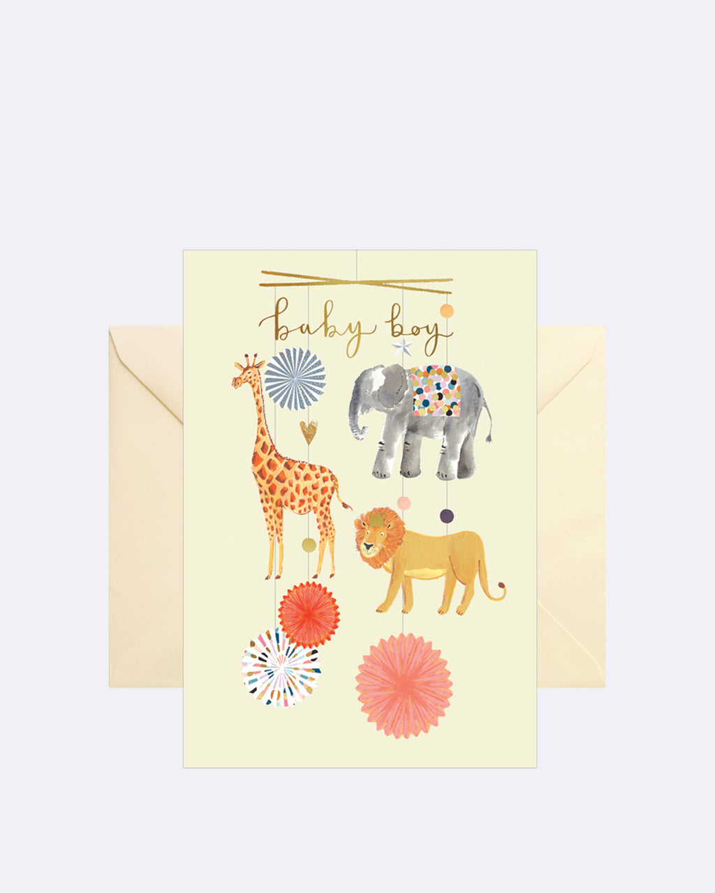 Carte double - bébé garçon