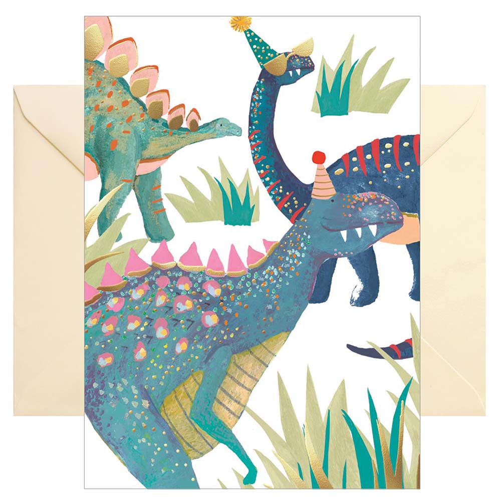 Doppelkarte Party Dinos