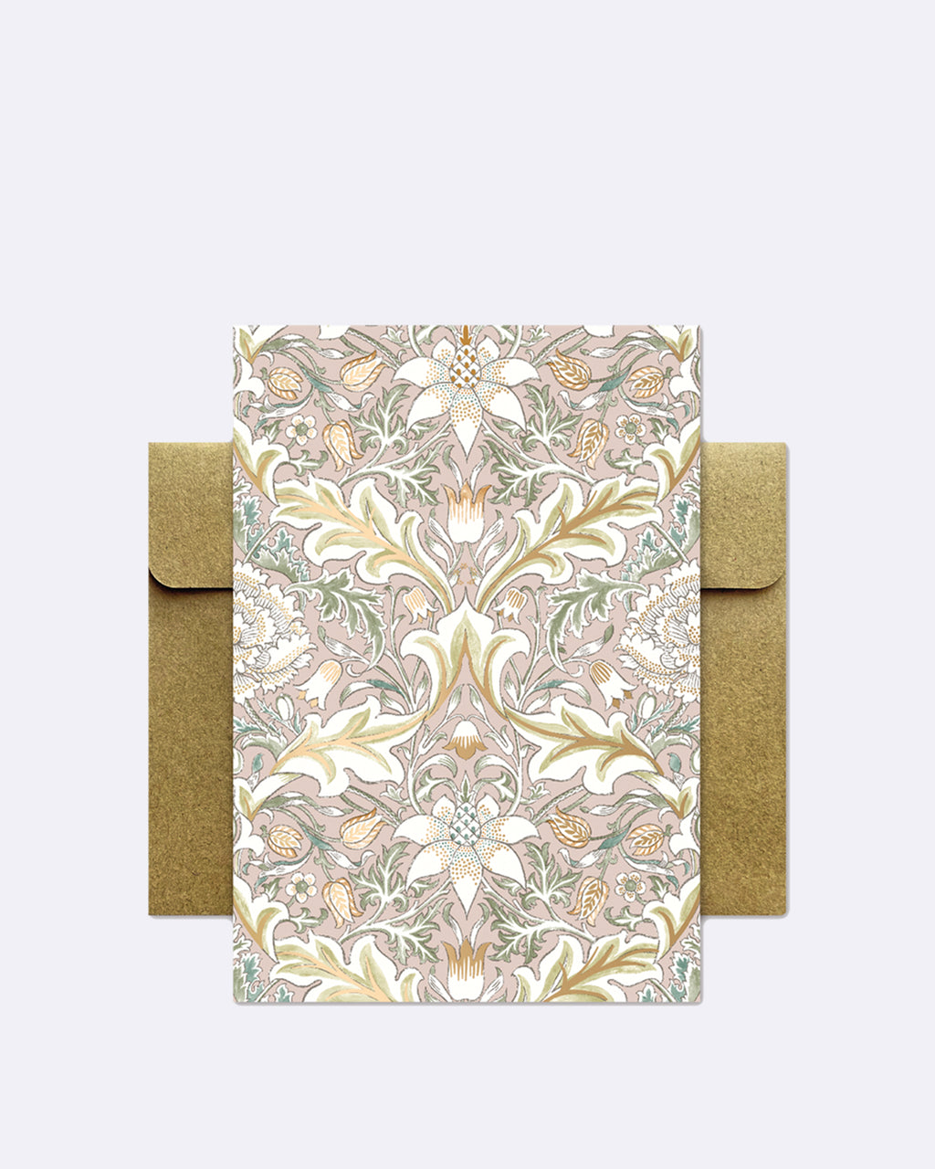 Carte double - Motif Rose
