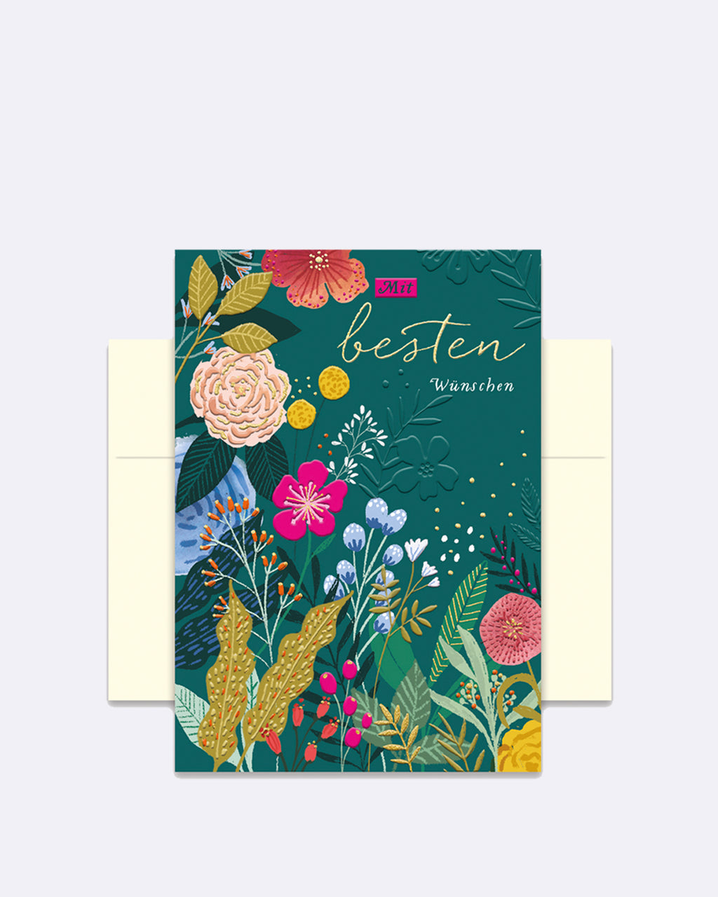 Double card - LT310 - With best wishes