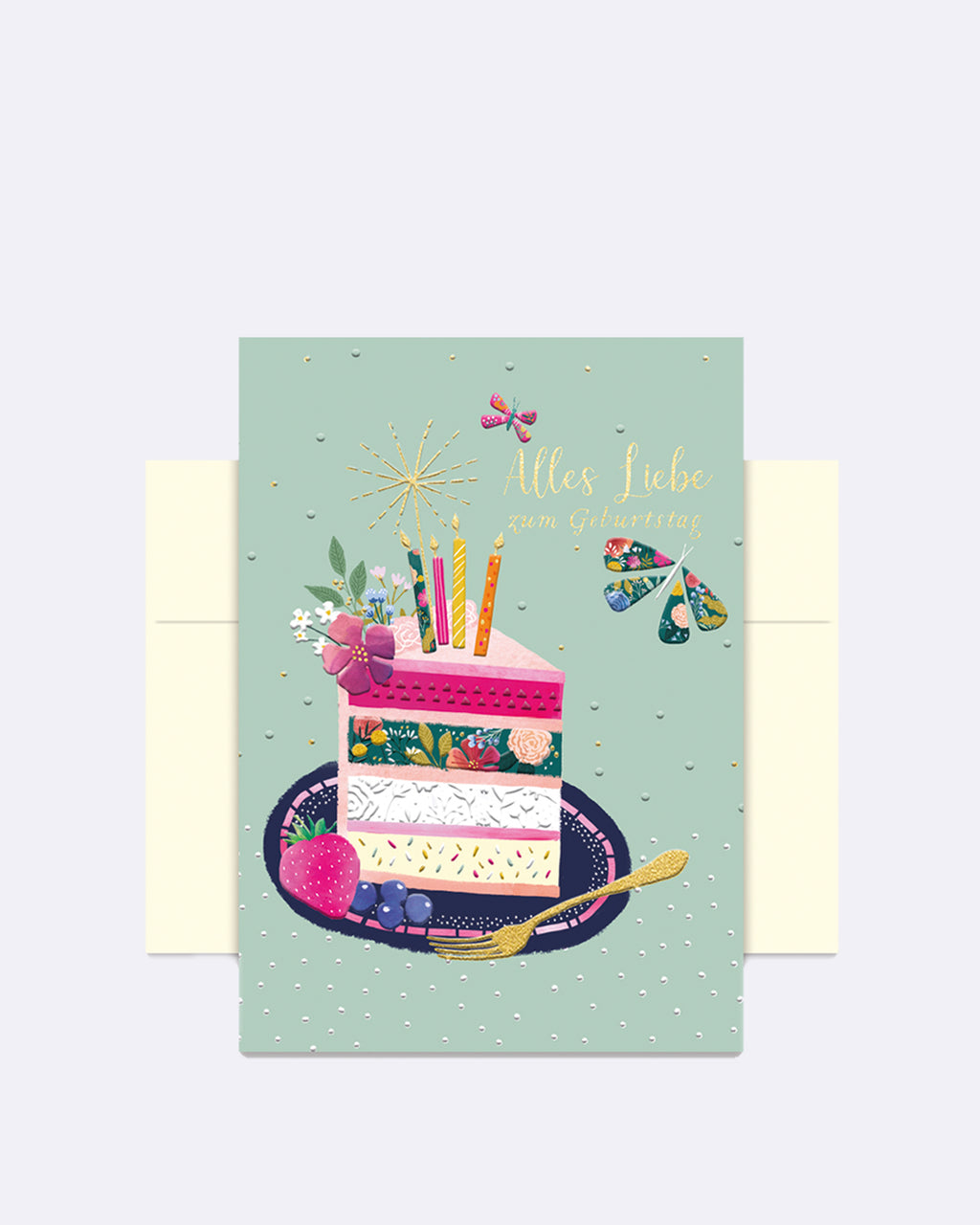 Doppelkarte Alles Liebe zum Geburtstag