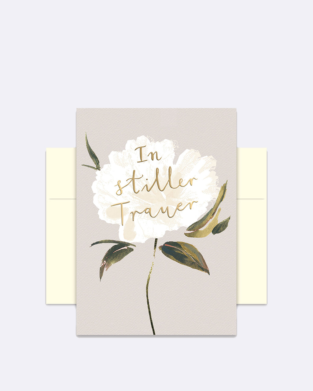 Carte double - En deuil silencieux