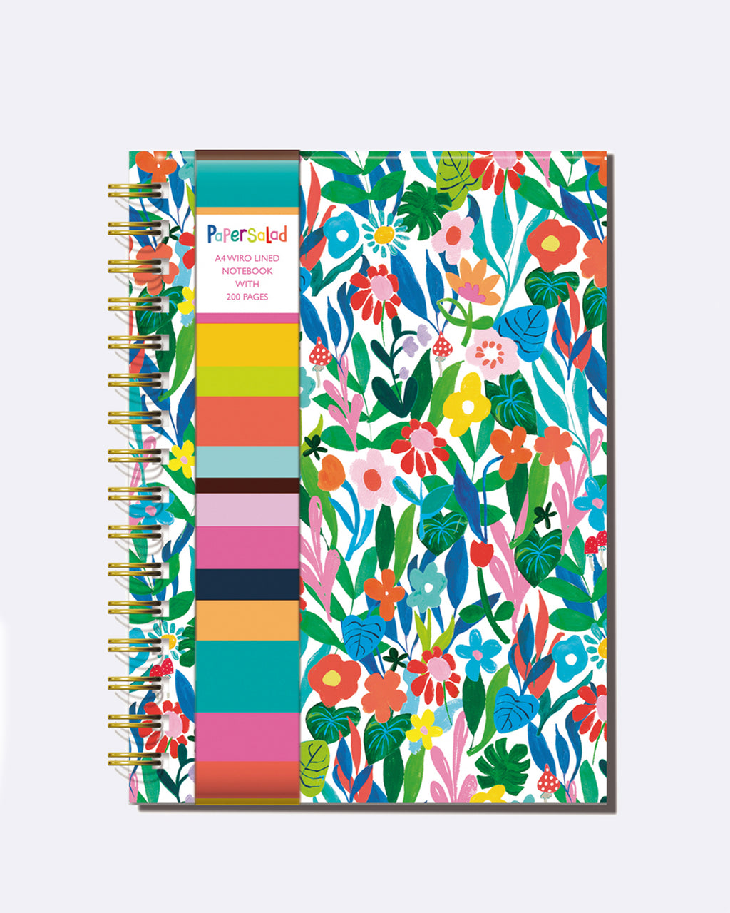 Cahier à spirales A4, ligné, 200 pages