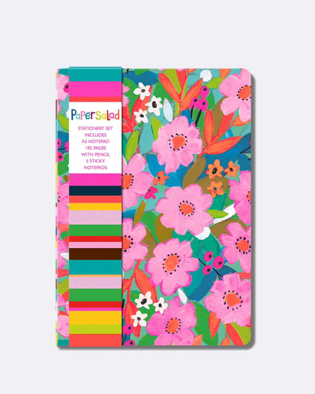 Ensemble de notes autocollantes comprenant un bloc-notes A5 et un crayon
