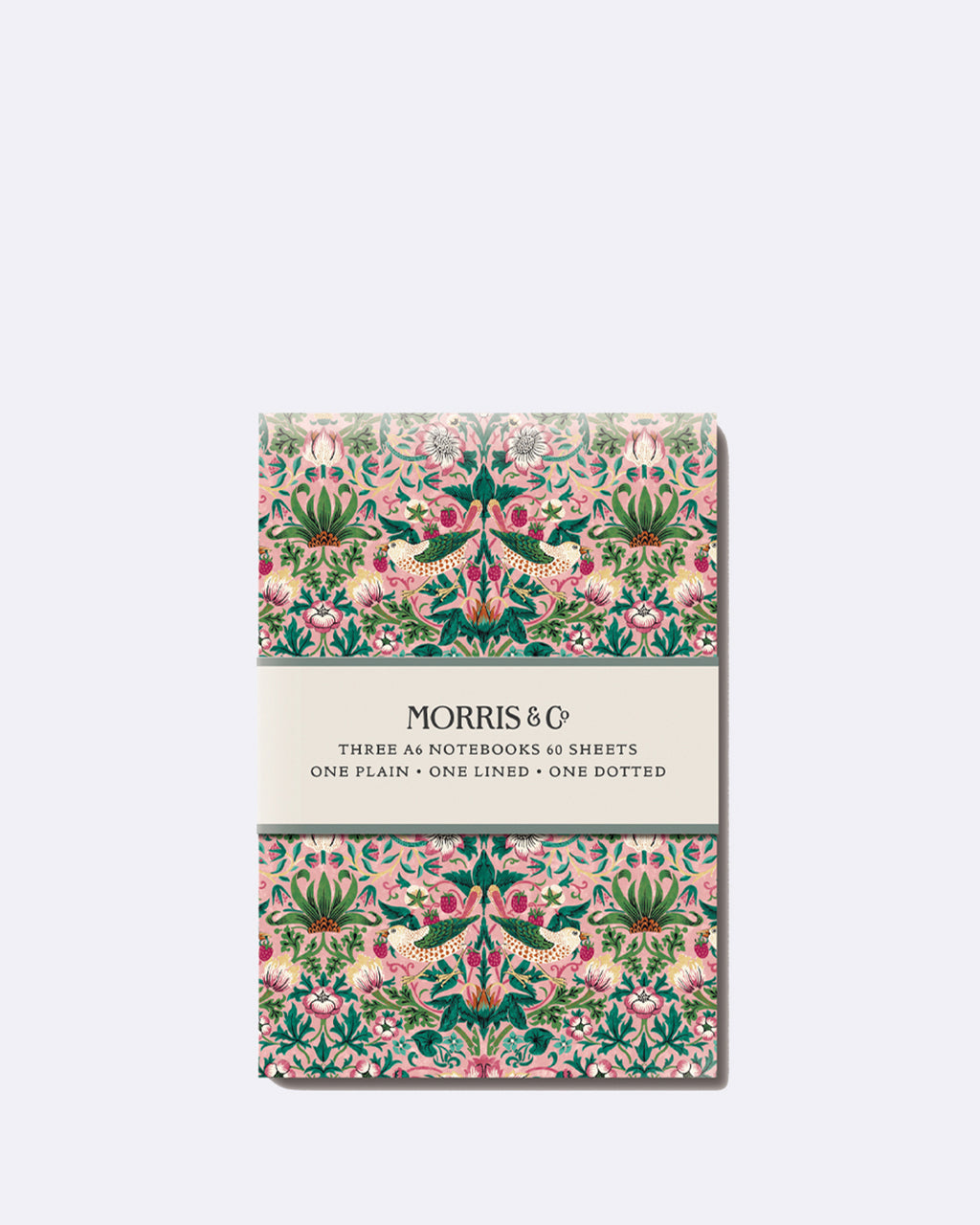 Carnet A6, lot de 3, William Morris