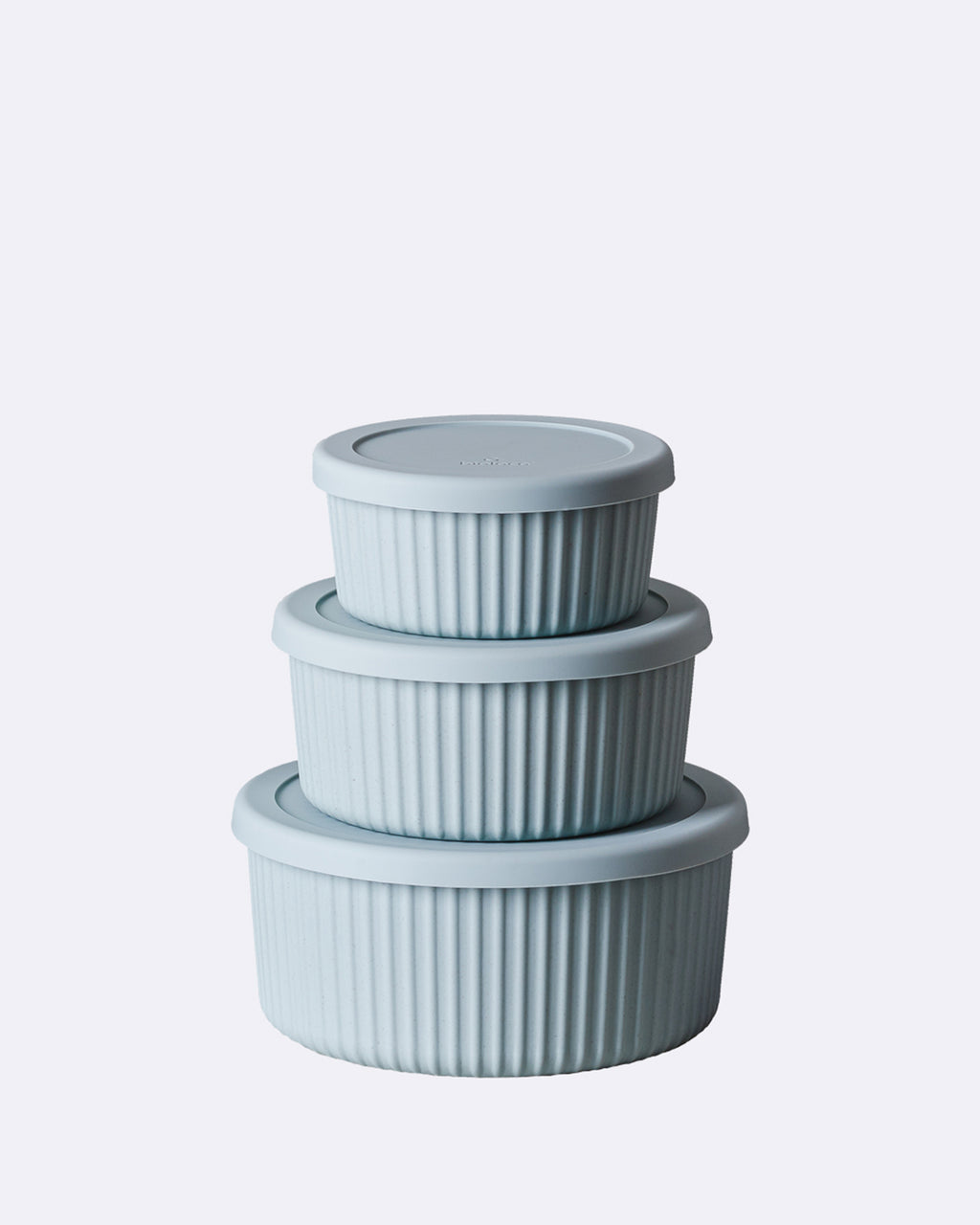 Ensemble de conteneurs de stockage bleu poudre