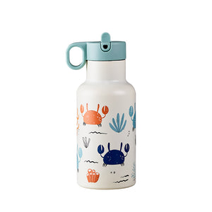 Nachhaltige Thermosflasche für Kinder - 350 ml - bioloco sky kids - Krabben