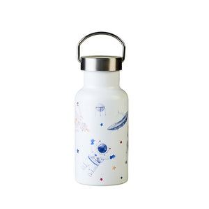Nachhaltige Thermosflasche für Kinder - 350 ml - bioloco sky kids - Roboter - Astronaut - Weltraum