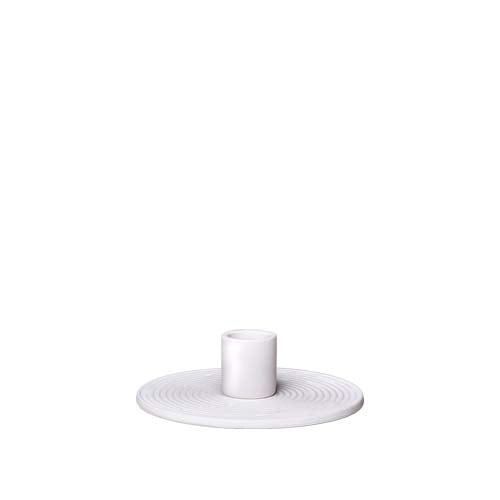 Kerzenhalter aus Keramik - Ø 2,3 cm - RUA single - weiß
