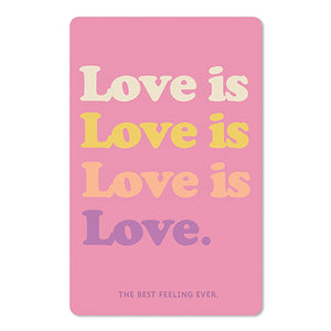 Mini Postkarten - 8,5 x 13,5 cm - Liebe - love is love