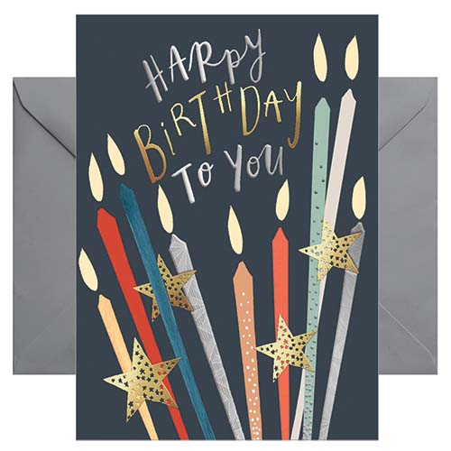Doppelkarte Happy Birthday to you