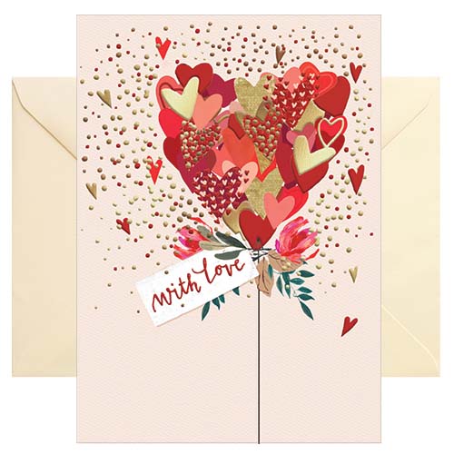 Doppelkarte - With Love