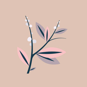 Bambus Serviette - 30x30 - Florale Designs - Blumenmuster