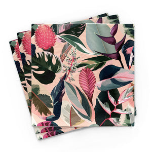 Bambus Serviette - 30x30 - Florale Designs - Blumenmuster